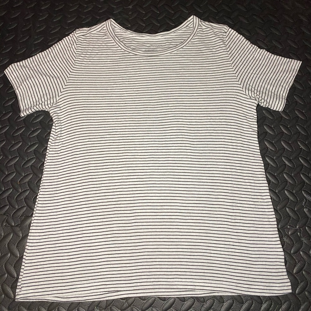 American Eagle Ribbed Striped Tee
